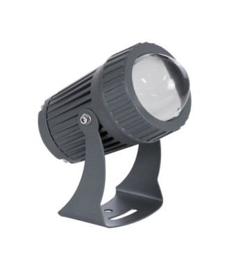 GLOBOSTAR® SPOTFENIA 90134 Αρχιτεκτονικό Σποτ Φωτισμου LED 10W 1150lm 5° DC 24V Αδιάβροχο IP65 Φυσικό Λευκό 4500K Dimmable  - Bridgelux COB Chip - Γκρι Ανθρακί - Μ7 x Π7 x Υ12cm - 3 Χρόνια Εγγύηση